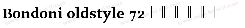 Bondoni oldstyle 72字体转换